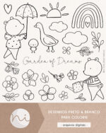Jardim dos Sonhos | Para colorir
