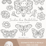 Jardim da Borboletas | Para colorir