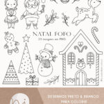 Natal Fofo | Para colorir