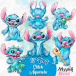 Kit Digital Stitch Aquarela