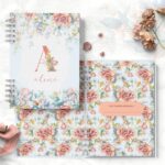 Arquivo 26 Capas Alfabeto A a Z e Miolo Pautado Coleção Doce Floral - Imagem 2
