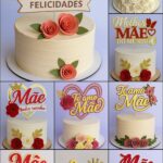 Pacote Arquivo de Corte Topo de Bolo Dia das Mães