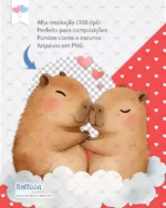 Kit Digital Capivara Apaixonada - Imagem 6
