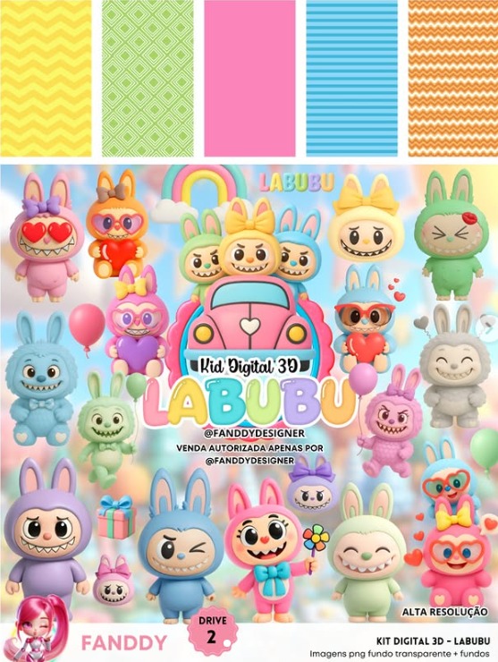 014 - LABUBU Kit Digital LABUBU - Imagem 1