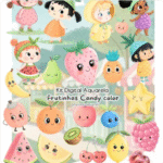 Kit Digital FRUTINHAS CANDY COLOR