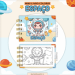 Mini livrinho de Colorir - ESPAÇO