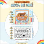 Mini livrinho de Colorir - ARCA DE NOÉ