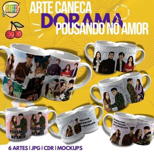 Arte Caneca DORAMA – POUSANDO NO AMOR