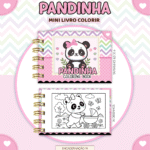 Mini livrinho de Colorir - PANDINHA
