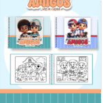 Livro de Colorir MOMENTOS DE AMIGOS