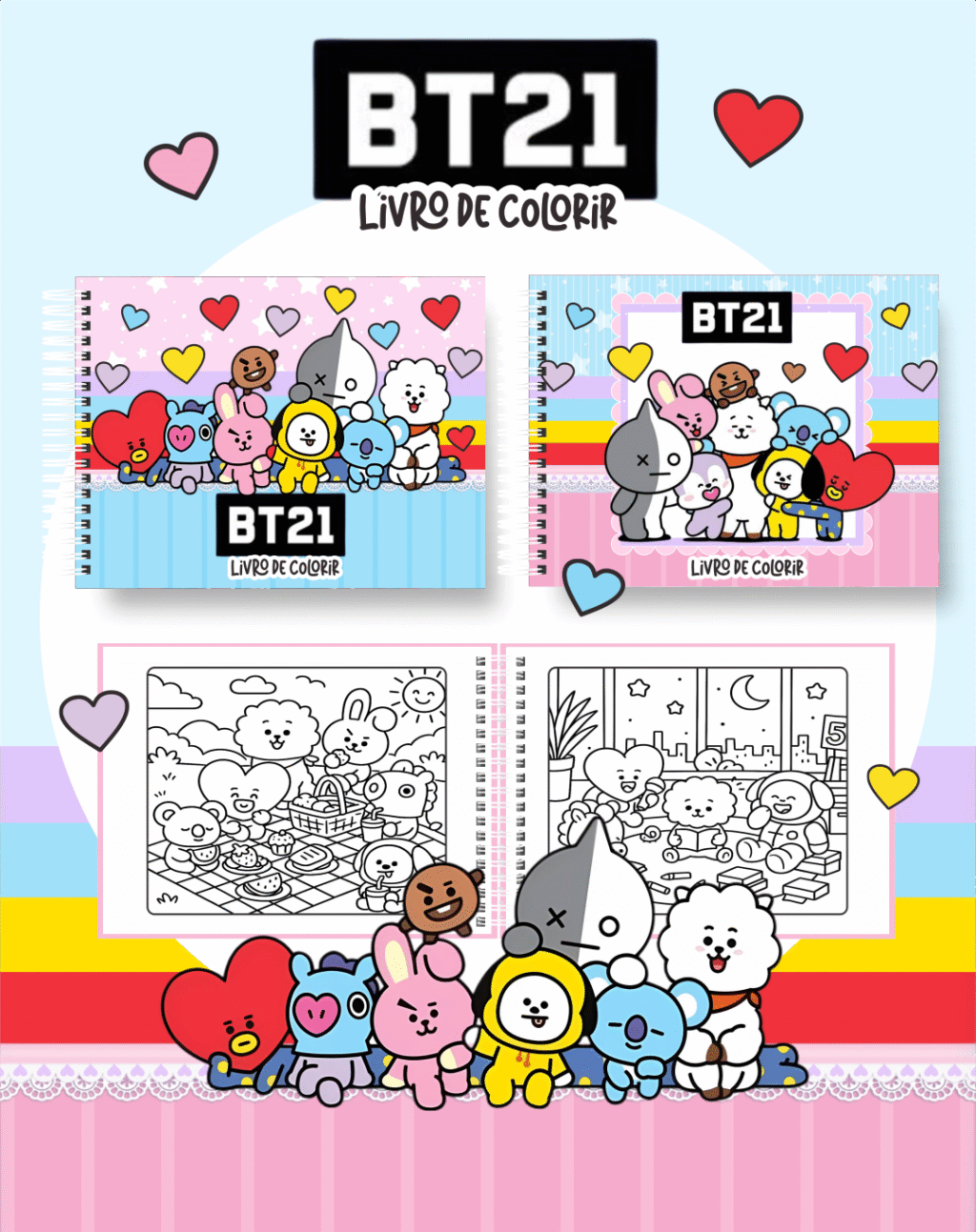 Livro de Colorir BT 21 - Imagem 1