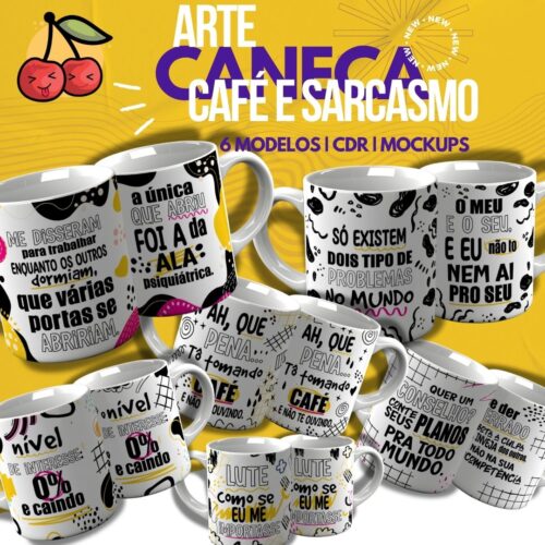 Arte Caneca Café e Sarcasmo