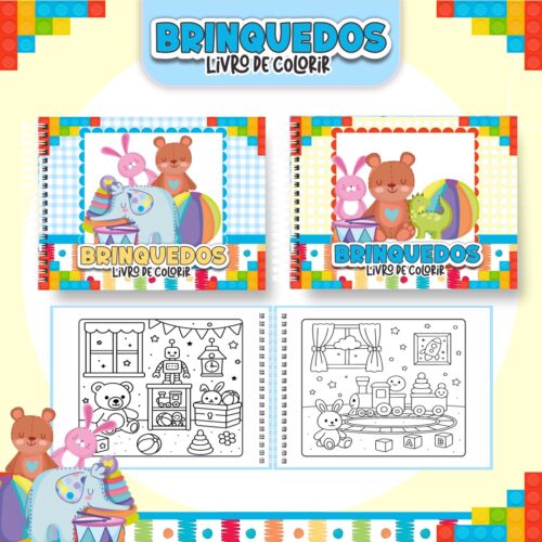Livro de Colorir BRINQUEDOS