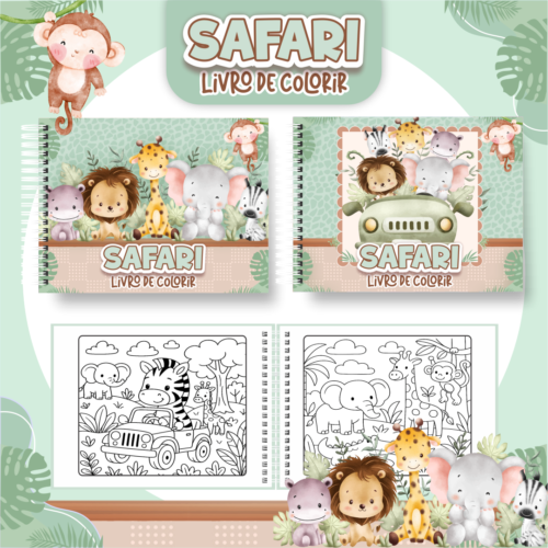 Livro de Colorir SAFARI