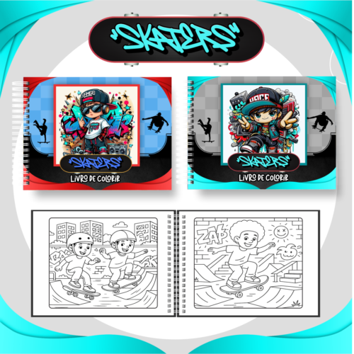 Livro de Colorir SKATE