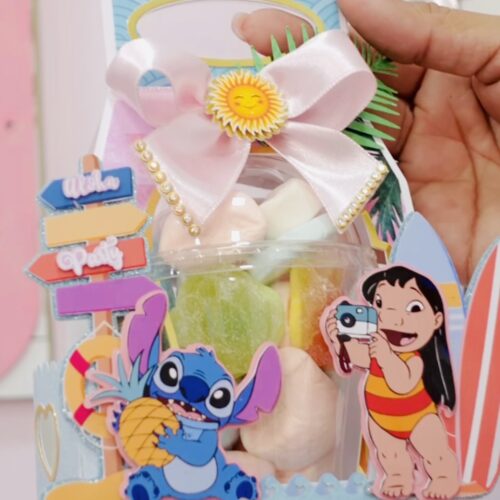 Porta Copo Bolha Lilo & Stitch  - Arquivo Digital