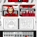 Livro de Colorir LA CASA DE PAPEL