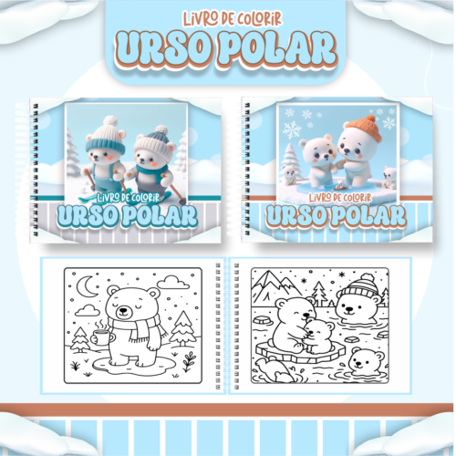 Livro de Colorir URSO POLAR
