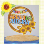 Topo de Bolo Arraiá da Alegria 1