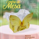 ARQUIVO DIGITAL  CENTRO DE MESA JARDIM BORBOLETA AMARELA (STUDIO E PDF)