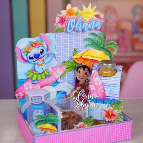 Bandeja Stitch + Produtos Decorativos - Arquivo Digital