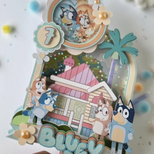 ARQUIVO DE CORTE TOPO DE BOLO Bluey