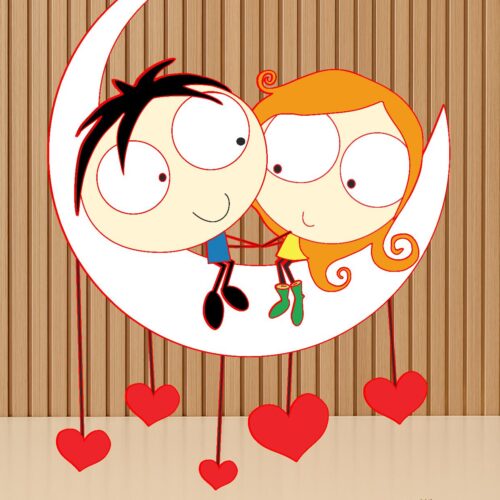 Topo de Bolo Casal de Namorados