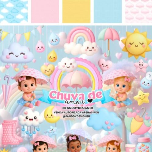 Kit Digital Chuva de Amor