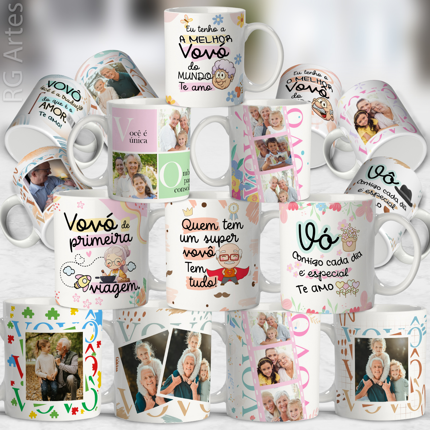 DIA DOS AVÓS 2025 Arte Caneca DIA DOS AVÓS 2025 - Imagem 1