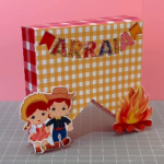 Caixa Festa Junina Bandeirinha