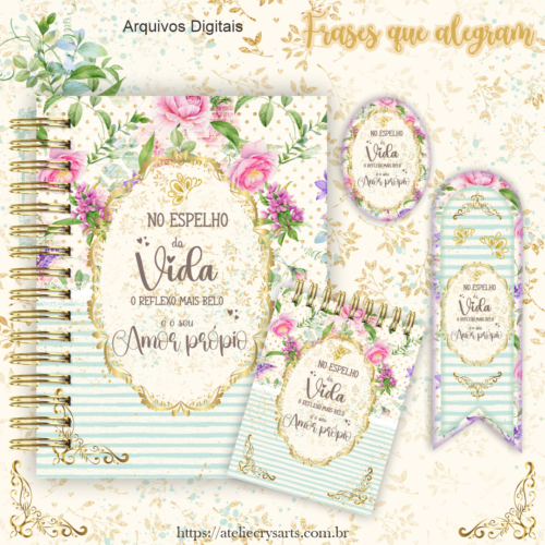 KIT Encadernação Frases que alegram