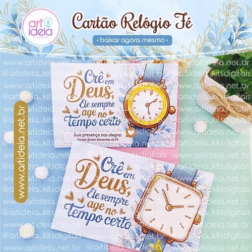 Arquivo Digital - Cartão Relógio Fé