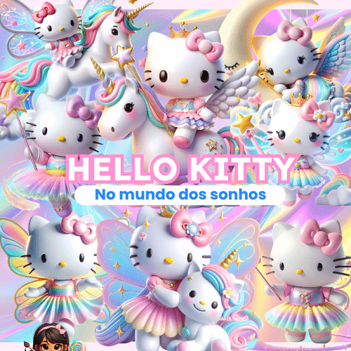 Kit Digital Hello Kitty No Mundo Dos Sonhos