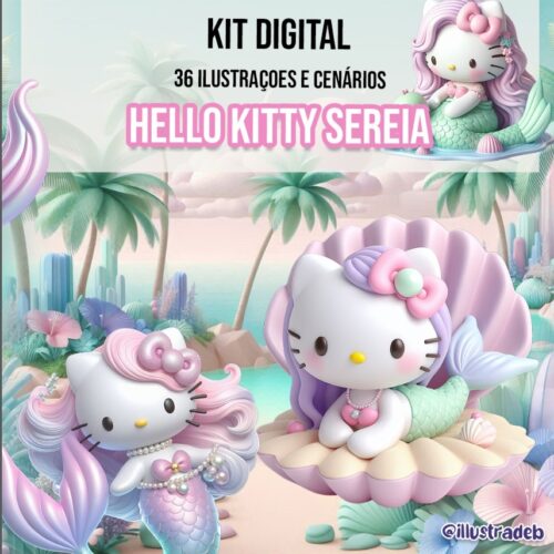 Kit Digital Hello Kitty Sereia