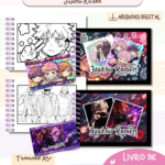 Livro de Colorir Animes