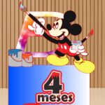 Topo de Bolo Mickey Pintura
