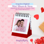 Mini Álbum de Mesa - Dia dos Namorados (arquivo digital)