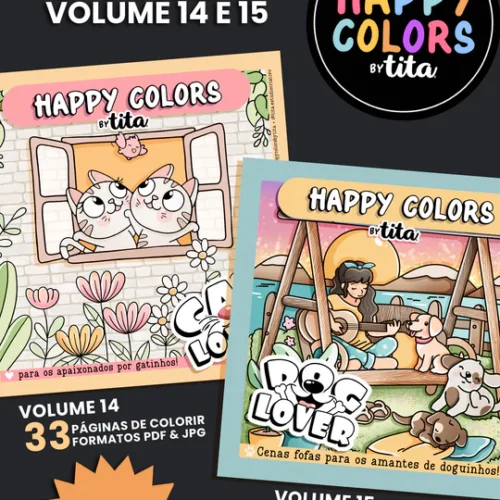 Happy Colors - Combo Volume 14 & 15 - Cat & Dog Lovers