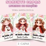 CAPA LIVRINHO DE ORAÇÕES - TEMA : SANTA CECÍLIA