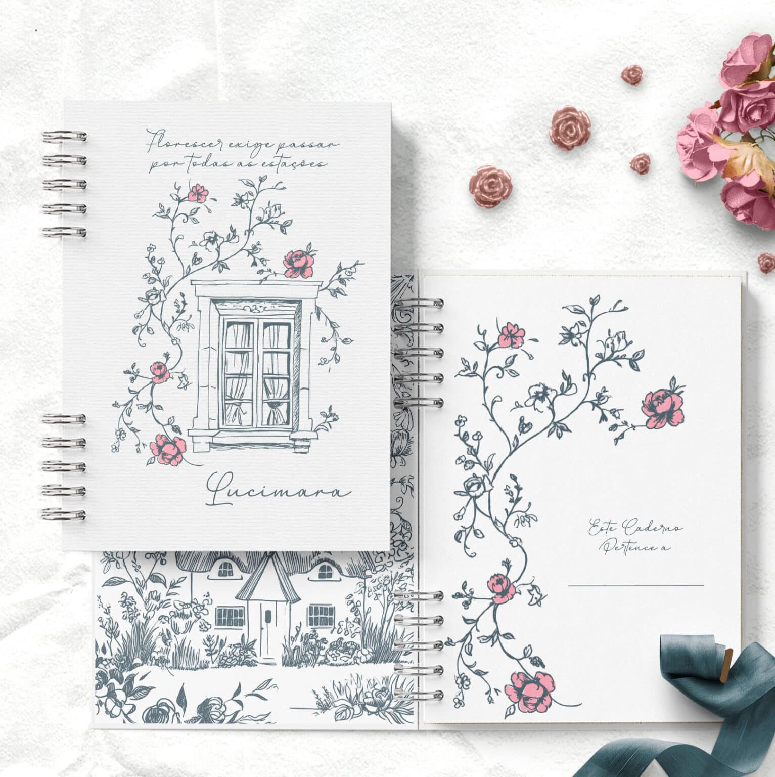 Arquivo Kit 7 Capas e Miolo Pautado Coleção Refúgio Encantado - Imagem 4