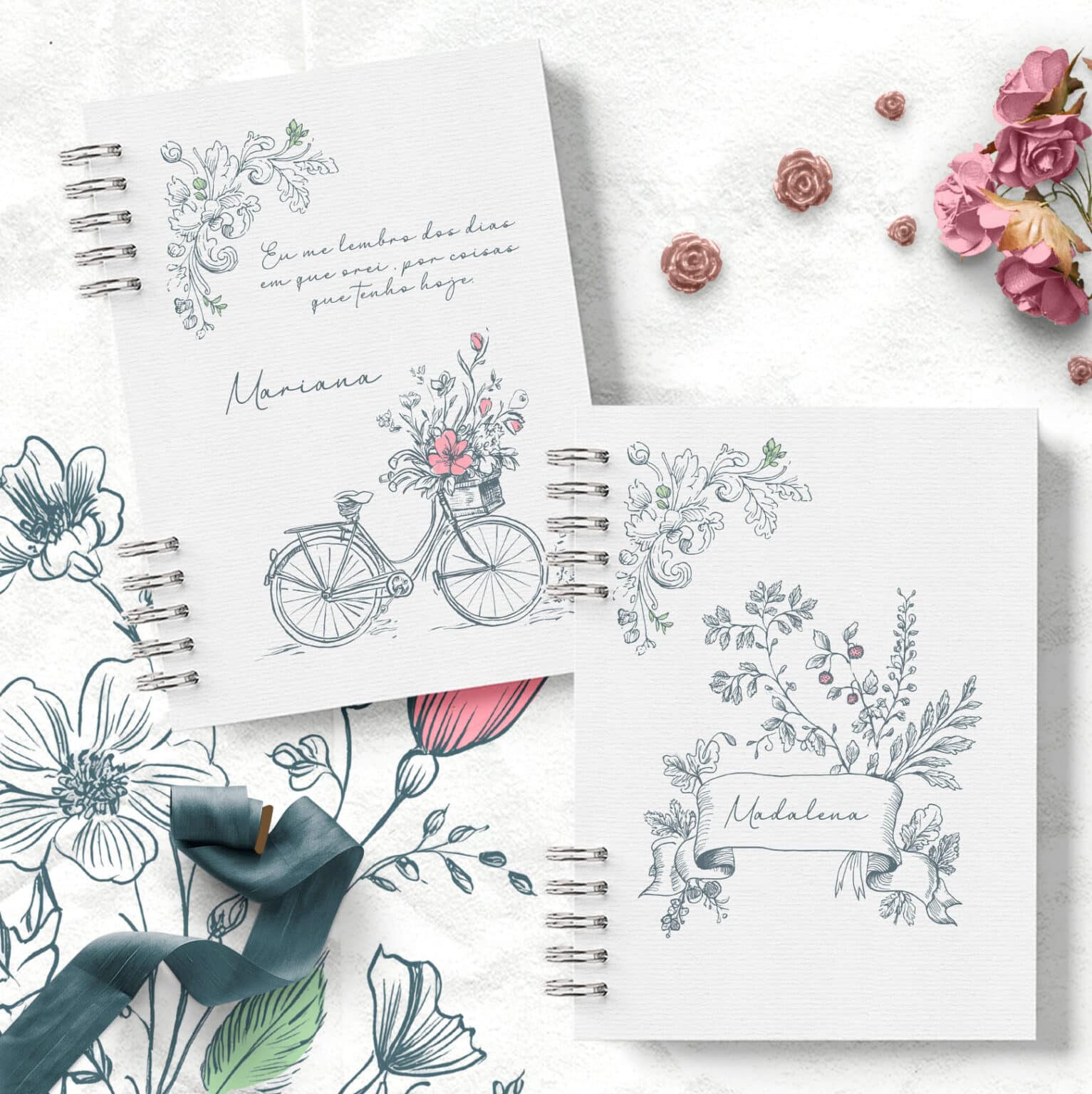 Arquivo Kit 7 Capas e Miolo Pautado Coleção Refúgio Encantado - Imagem 6