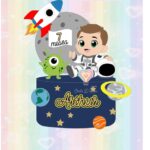 ARQUIVO DE CORTE TOPO DE BOLO Astronauta