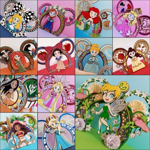 Pacote 17 Topos de Bolo Princesas