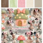 Kit Digital  MINNIE E MICKEY NO BOSQUE ENCANTADO