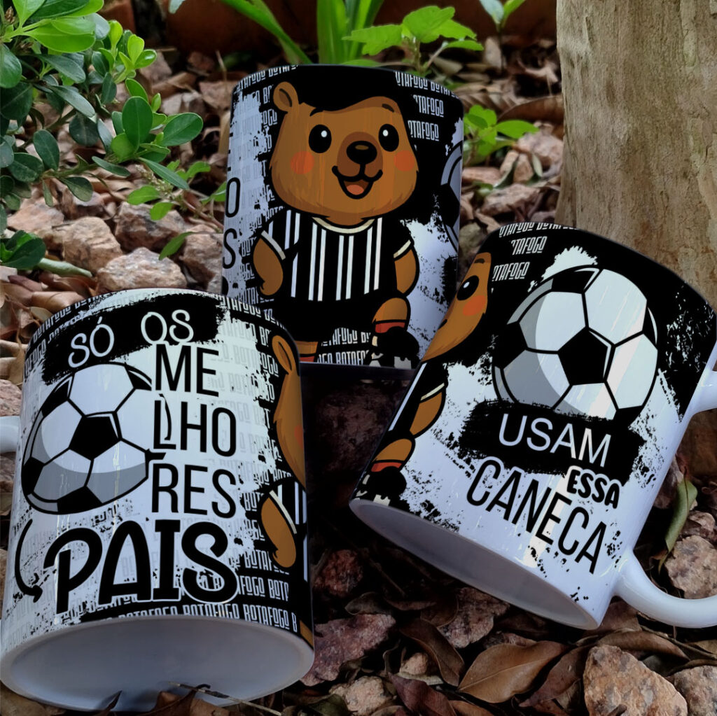 Arte Caneca Futebol Times Capivara Pais - Imagem 3