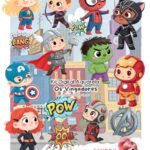 Kit Digital OS VINGADORES AQUARELA