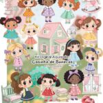 Kit Digital CASINHA DE BONECAS AQUARELA