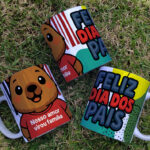 Arte Caneca Dia dos Pais Capivara - Imagem 4