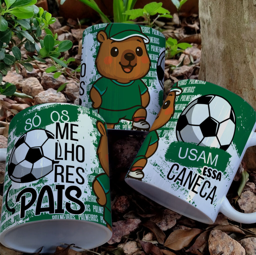 Arte Caneca Futebol Times Capivara Pais - Imagem 4