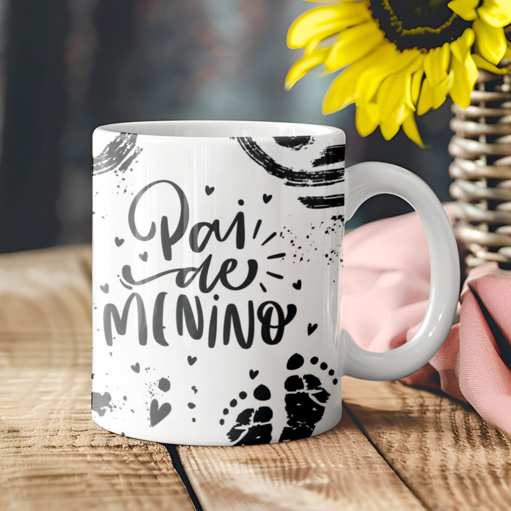 Arte Caneca Dia dos Pais Lettering - Imagem 3